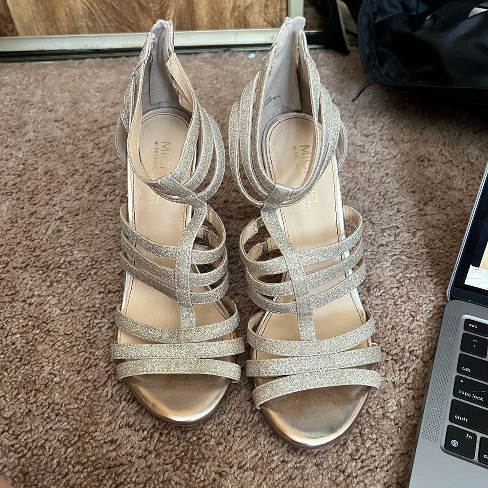 Gold Sparkly Heels